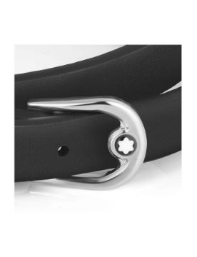 Montblanc Bileklik At Nalı Tokalı Siyah, Ayarlanabilir Boyut 134056