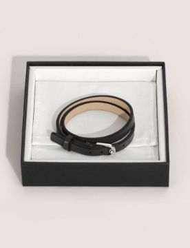 Montblanc Bileklik At Nalı Tokalı Siyah, Ayarlanabilir Boyut 134056