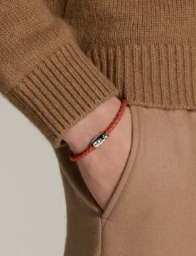 Montblanc Meisterstück Deri-Çelik Bileklik 13429160