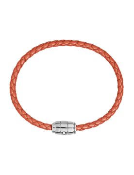 Montblanc Meisterstück Deri-Çelik Bileklik 13429163