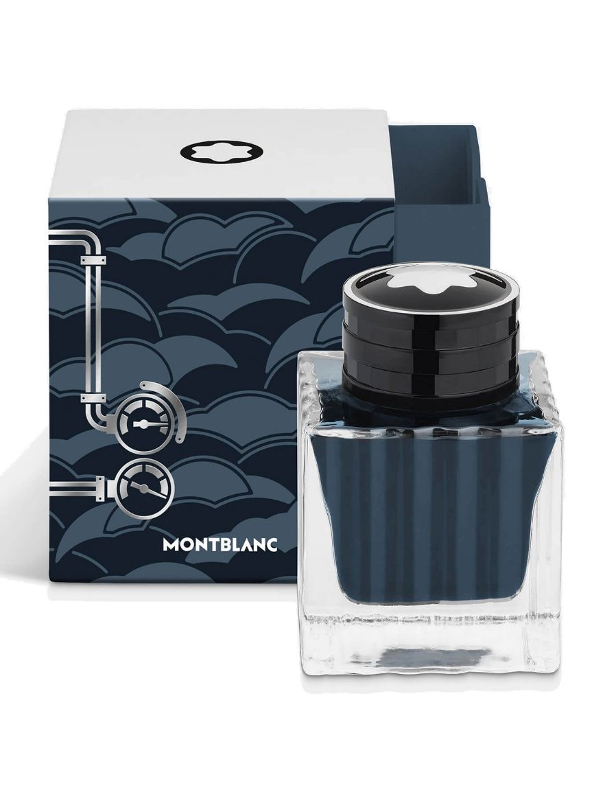 Montblanc Mürekkep Şişesi, Meisterstück 80 Günde Devri Alem, Kömür Mavisi - 50ml 134408