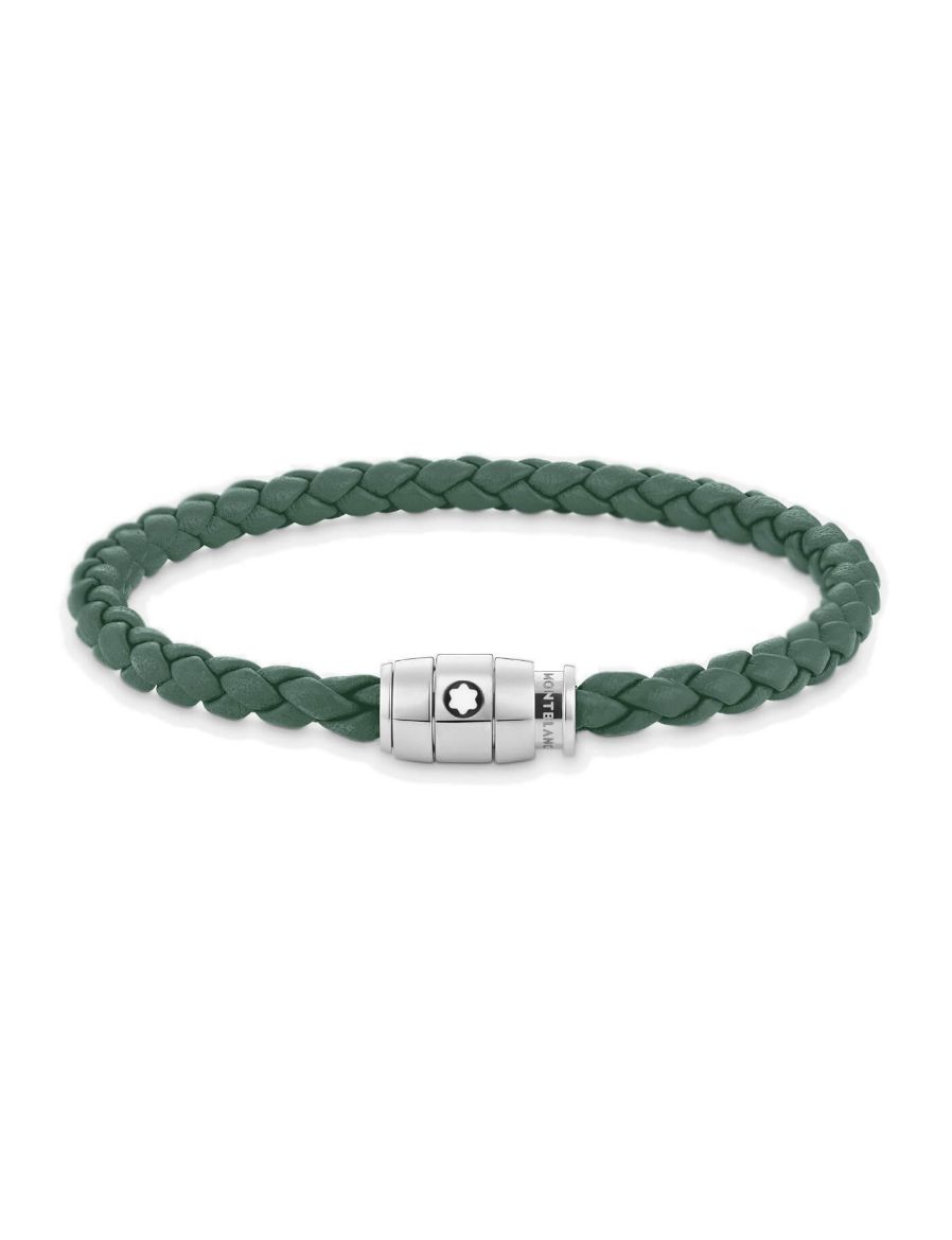 Montblanc Meisterstück Pewter Deri Çelik Bileklik 133150