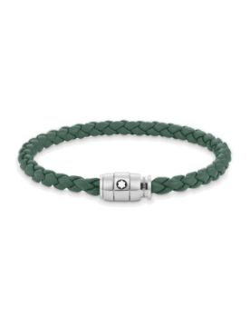 Montblanc Meisterstück Pewter Deri Çelik Bileklik 133150