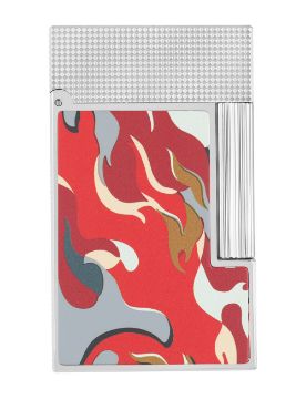 S.T. Dupont Ligne 2 Camo Kırmızı Guilloche Çakmak 16051