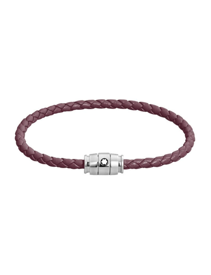 Montblanc Meisterstück Deri Çelik Bileklik 13431363