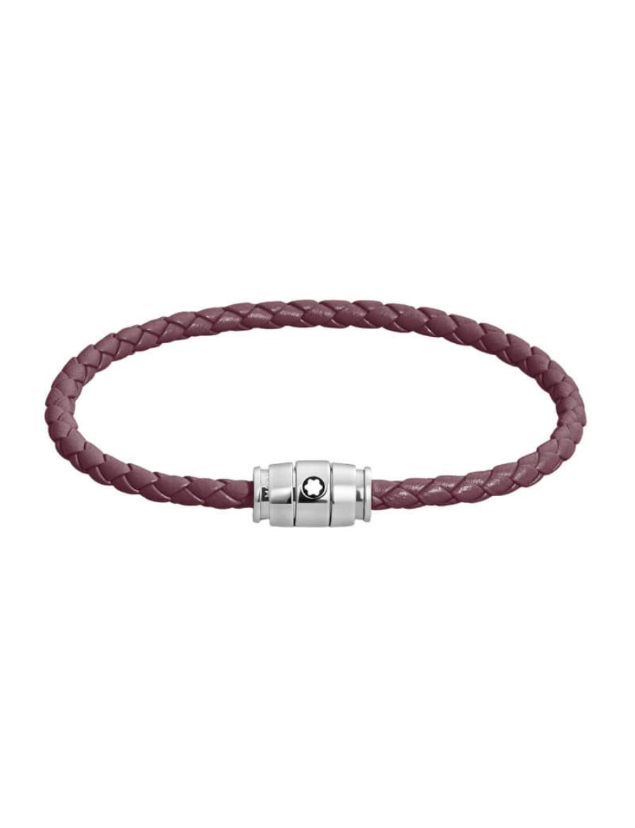 Montblanc Meisterstück Deri Çelik Bileklik 13431360