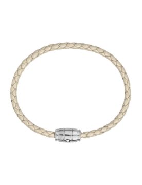 Montblanc Meisterstück Collection Bulutlu Bej Deri - Steel Bileklik 13431463