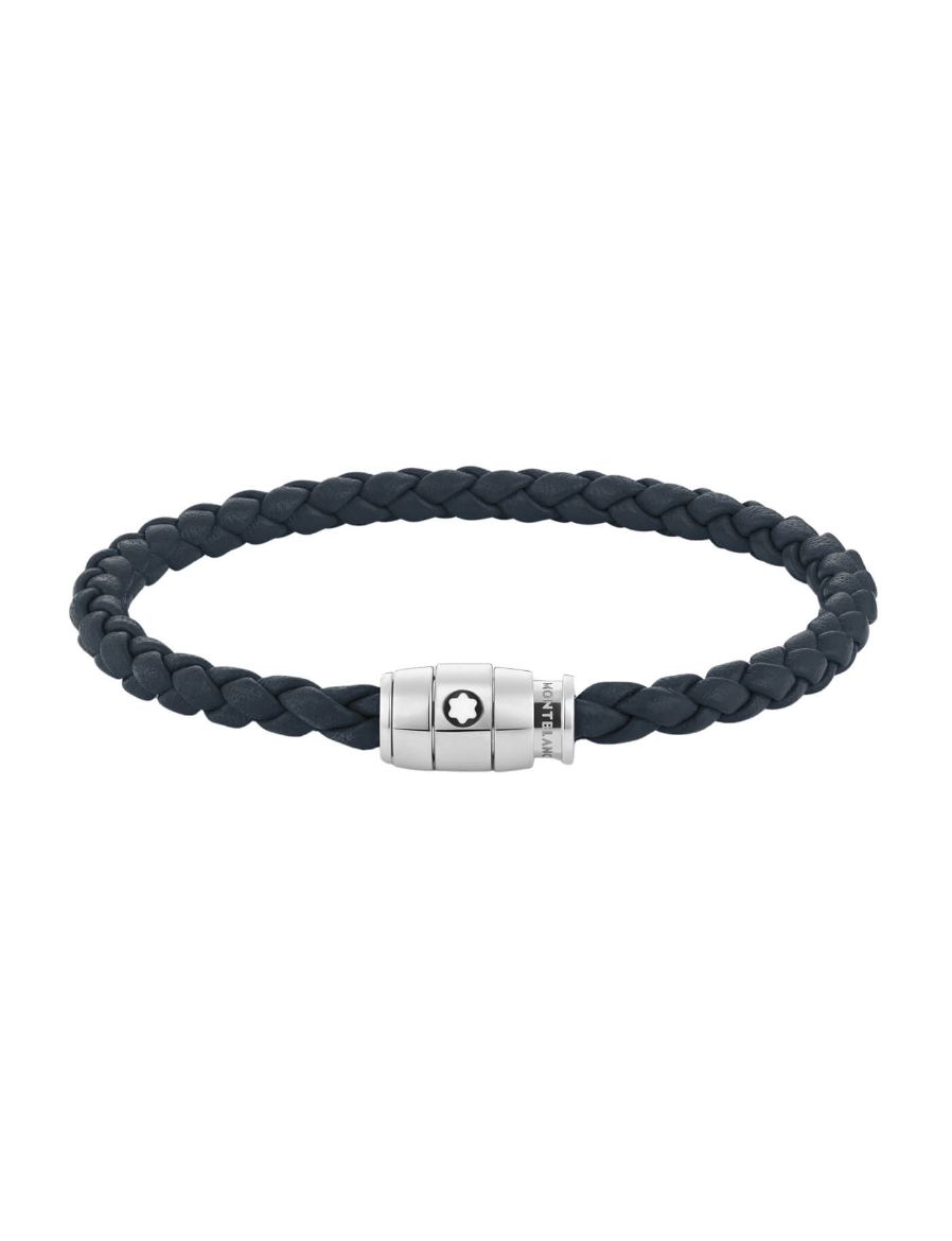 Montblanc Büyük Soft Mavi Deri Bileklik 136014