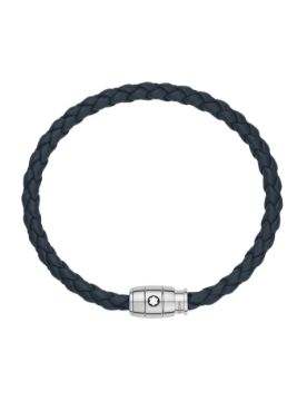 Montblanc Büyük Soft Mavi Deri Bileklik 136014