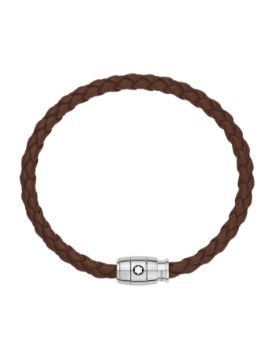 Montblanc Büyük Soft Kahverengi Deri Bileklik 136002