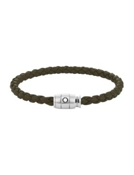 Montblanc Medium Soft Haki Deri Bileklik 136004