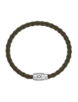 Montblanc Medium Soft Haki Deri Bileklik 136004