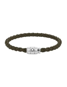 Montblanc Küçük Soft Haki Deri Bileklik 136003