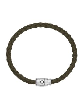 Montblanc Küçük Soft Haki Deri Bileklik 136003