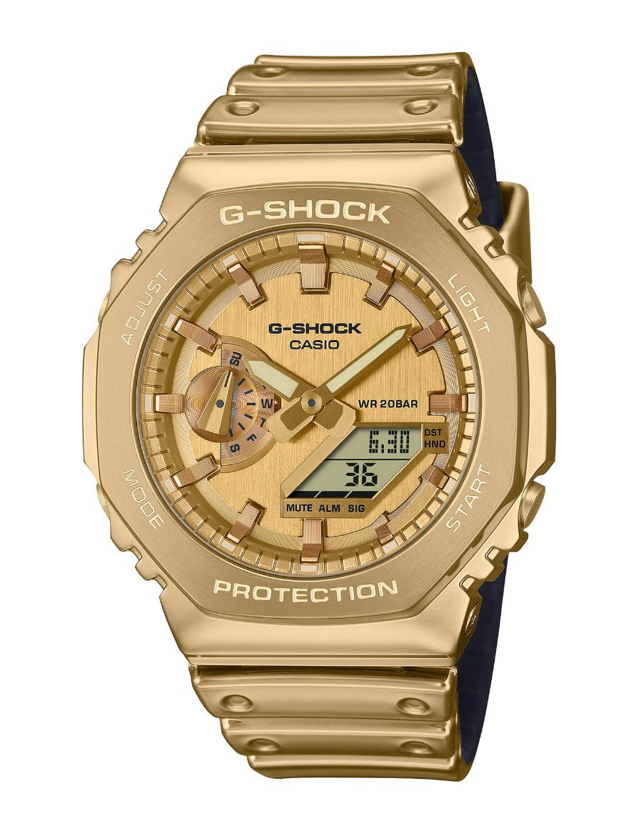 G-Shock G-Steel 2100 Series Fine Metallic Series 44.4 mm Quartz Erkek Kol Saati GM-2100YMG-9A9DR