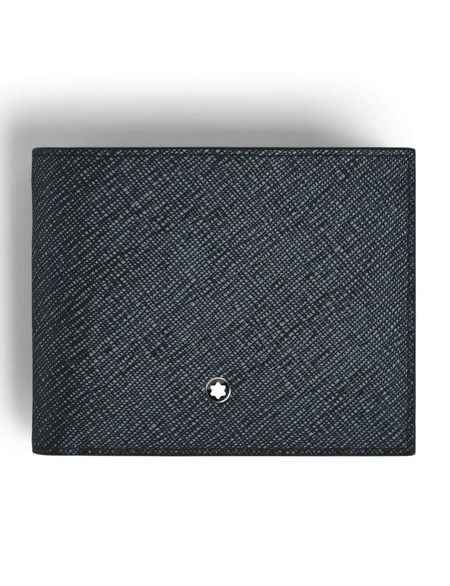Montblanc Sartorial 6'lı Tweed Mavi Cüzdan 220384