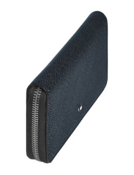 Montblanc Sartorial 12'li Medium Tweed Mavi Cüzdan 220362