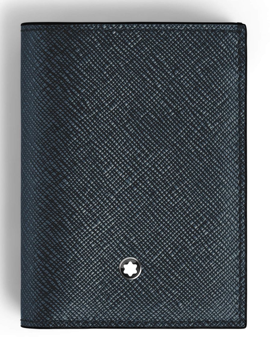 Montblanc Sartorial 4'lü Tweed Mavi Mini Cüzdan 220382