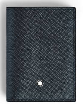 Montblanc Sartorial 4'lü Tweed Mavi Mini Cüzdan 220382
