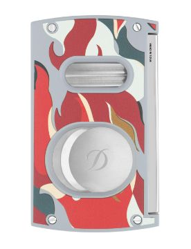 S.T. Dupont Camo Kırmızı Çift Bıçaklı Puro Kesici 003451R