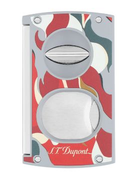 S.T. Dupont Camo Kırmızı Çift Bıçaklı Puro Kesici 003451R