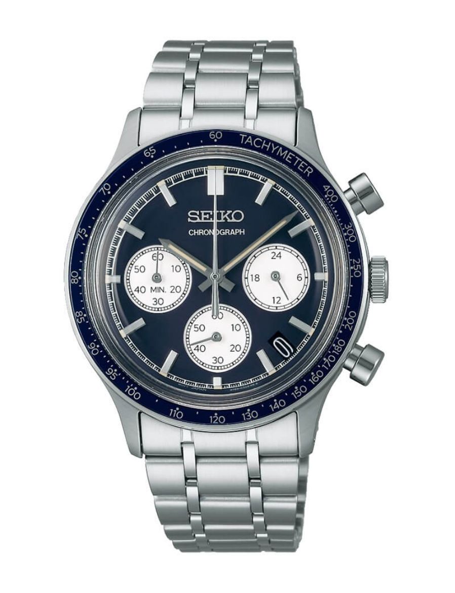Seiko Kronograf 38.7 mm Quartz Saat SSB477P1