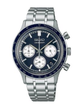 Seiko Kronograf 38.7 mm Quartz Saat SSB477P1