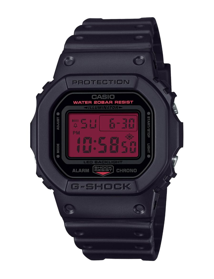 G-Shock 5600 Series 42.8 mm Quartz Saat DW-5600BBR-1DR