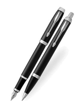 Parker IM Duo Dolma-Tükenmez Kalem Seti Siyah Lake CT 2214457