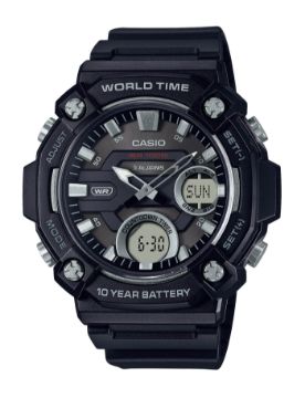 Casio Analog-Digital Combination 52.2 mm Quartz Saat AEQ-120W-1AVDF