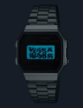 Casio Vintage PAC-MAN Collaboration Models 38.6 x 36.3 mm Quartz Saat A168WEPC-7ADR