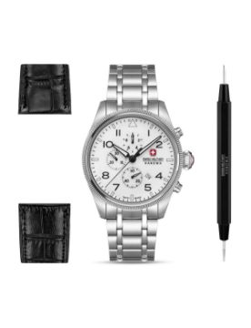 Swiss Military Hanowa Thunderbolt Chrono Northern Night 43 mm Quartz Saat SMWGI0005701-SET