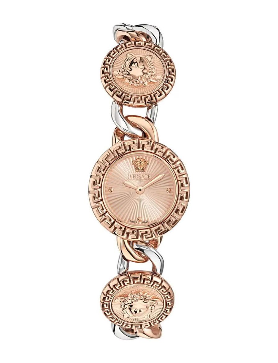 Versace Greca Stud Icon 28 mm Quartz Saat VRSCVE0Q00225