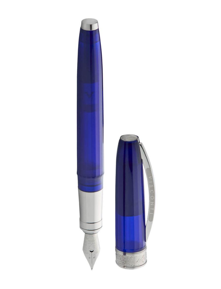 Visconti Michelangelo Yarı Saydam Mavi Dolma Kalem - M Uç KP67-01-FP10-M
