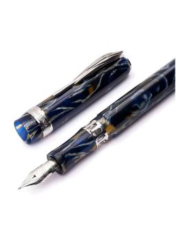 Pineider Antichi Materiali Wild Blue Palladium Dolma Kalem SPP6301M637