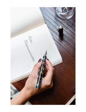 Pineider Antichi Materiali Wild Blue Palladium Dolma Kalem SPP6301M637