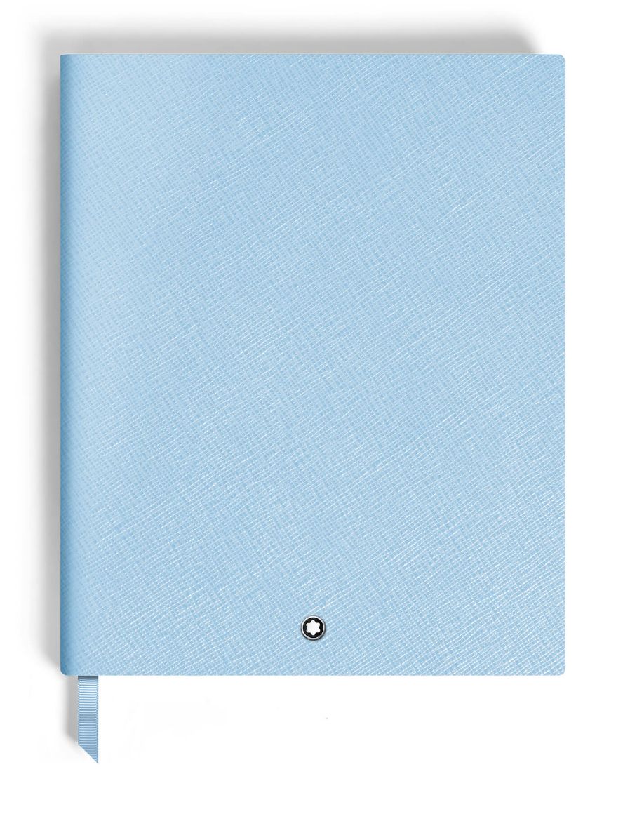 Montblanc Saffiano Deri Açık Mavi Büyük Boy Defter 135030