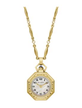 Bulova Rubaiyat Pendant Necklace 25,5 mm Quartz Saat 97L182