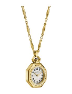 Bulova Rubaiyat Pendant Necklace 25,5 mm Quartz Saat 97L182