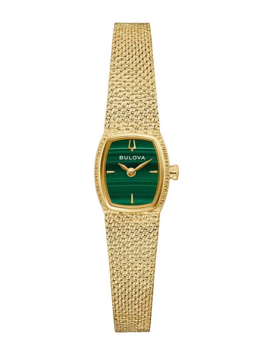 Bulova Goddess of Time Malachite 17 mm Quartz Saat 97L184