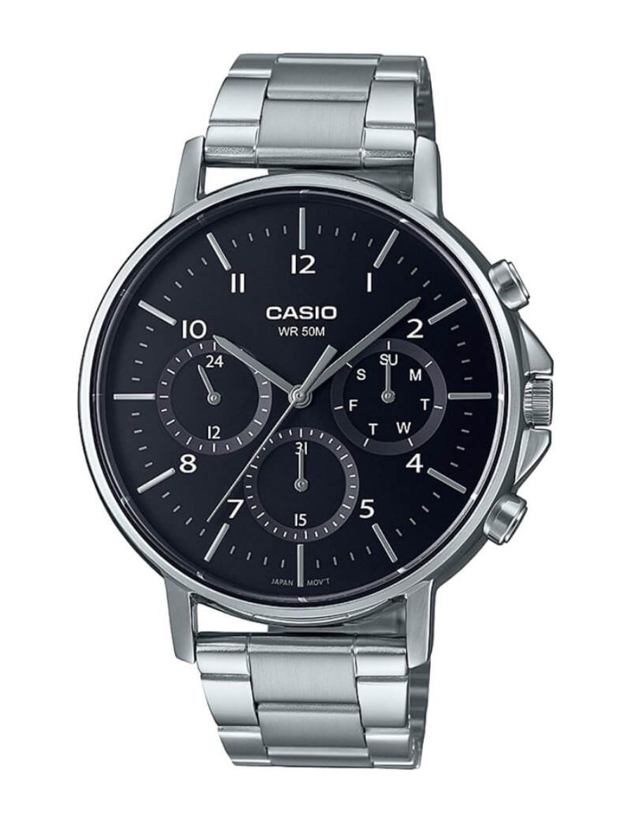 Casio Enticer Men MTP-E321 Serisi 44,7 mm Quartz Saat MTP-E321D-1AVDF