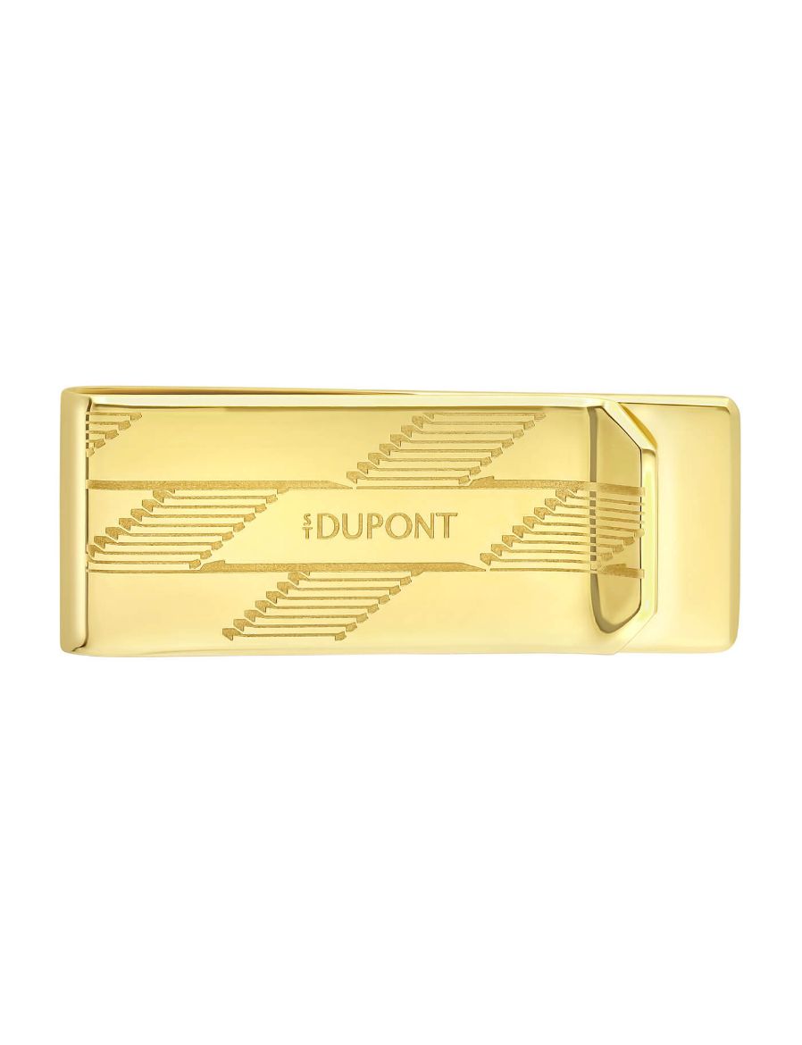 S.T. Dupont Monogram 1872 Golden Para Klipsi 3542