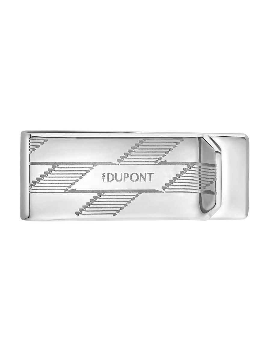 S.T. Dupont Monogram 1872 Silver Para Klipsi 3543