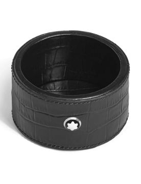 Montblanc Kroko Desen Deri Küçük Boy Yuvarlak Masa Aksesuarı 135981