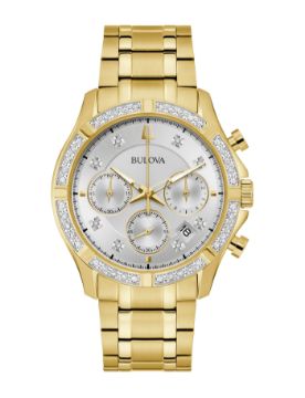 Bulova Classic Diamond 42 mm Quartz Saat 98E113