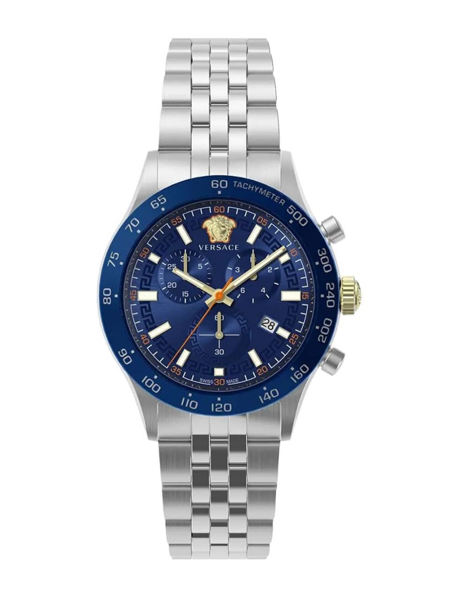 Versace Hellenyium Chrono 44 mm Quartz Saat VRSCVE2U01024