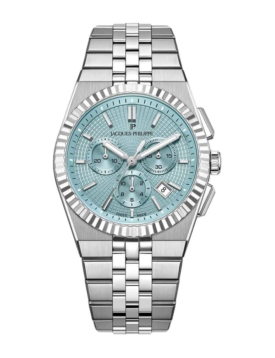 Jacques Philippe Virtus Chrono 40 mm Quartz Saat JPQGC10513X6LB