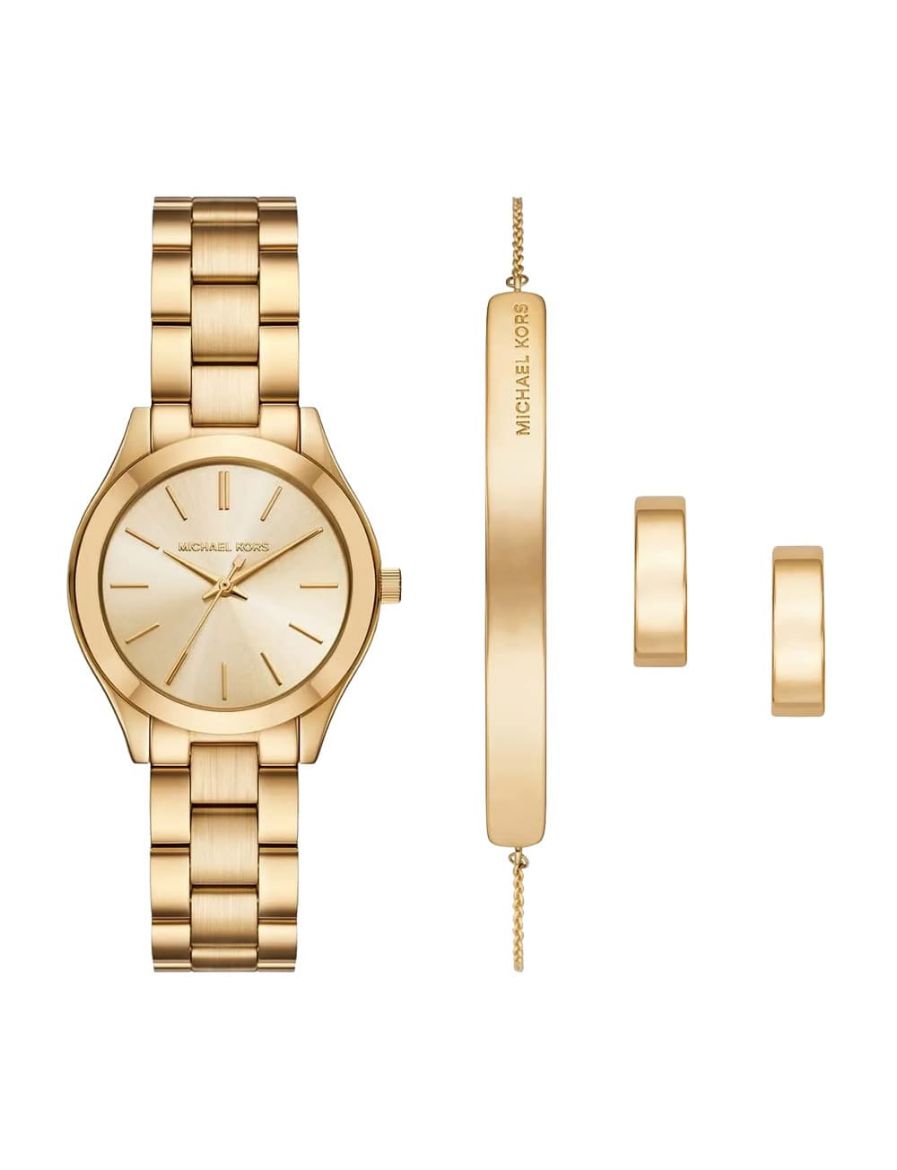 Michael Kors Slim Runway 32 mm Quartz Saat MK7561SET