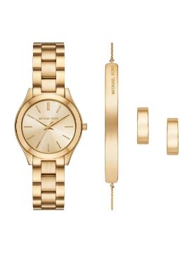 Michael Kors Slim Runway 32 mm Quartz Saat MK7561SET