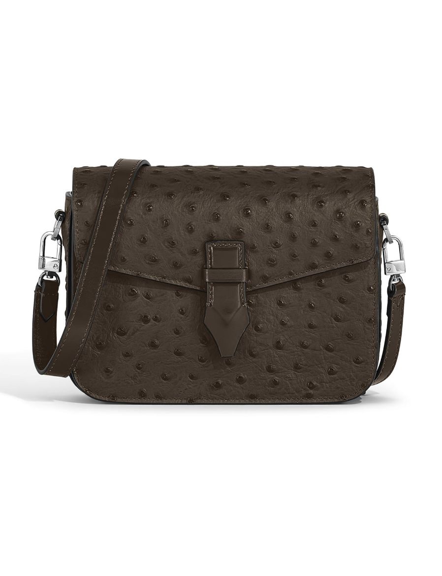 Montblanc Devekuşu Dokulu Deri Nib Çapraz Çanta 220472